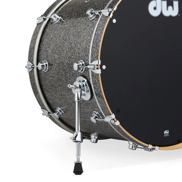 DW DWe 5-piece Black Galaxy Drum Kit Bundle w/ Hardware Pack & Cymbals