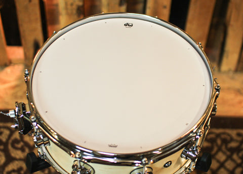 DW 5.5x14 Collector's Maple Natural Satin Oil True Sonic Snare Drum - SO#1349878