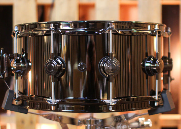 DW 6.5x14 Collector's Black Nickel over Brass Snare Drum w/ Black Nickel Hardware