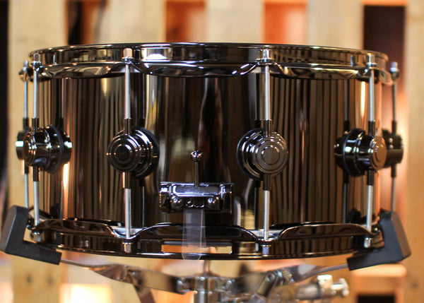DW 6.5x14 Collector's Black Nickel over Brass Snare Drum w/ Black Nickel Hardware