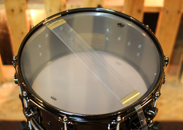 DW 6.5x14 Collector's Black Nickel over Brass Snare Drum w/ Black Nickel Hardware