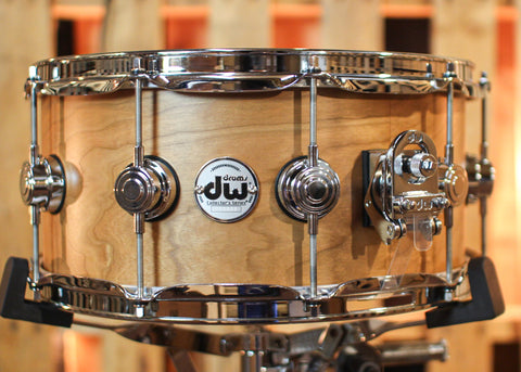 DW 6.5x14 Collector's Cherry HVLT Natural Satin Oil Snare Drum - SO#1352262