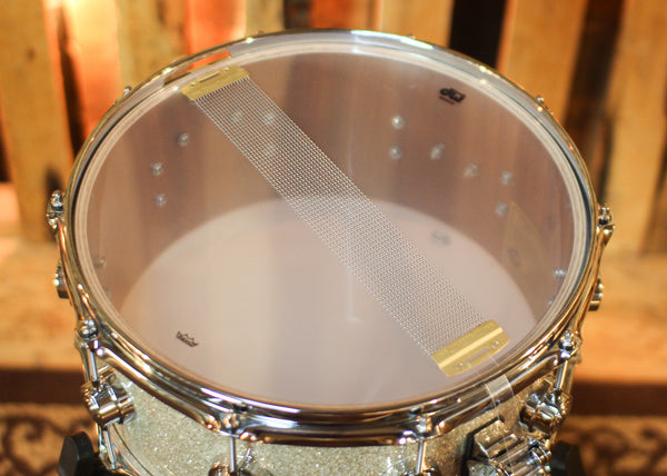 DW 6.5x14 Collector's Jazz Mahogany Gum Broken Glass Snare Drum - SO#1450177