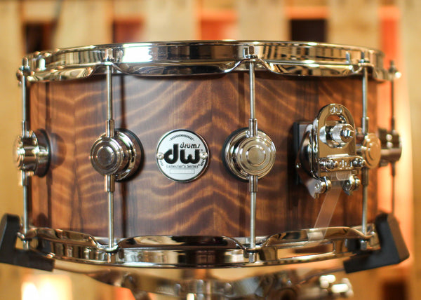 DW 6.5x14 Collector's Maple 333 Natural Hard Satin over Vavona Snare Drum - SO#1424760
