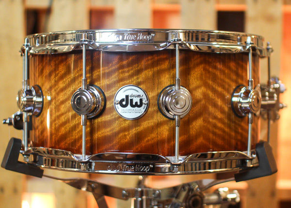 DW 6.5x14 Collector's Maple 333 Almond Burst over Nyatoh Snare Drum - SO#1444620