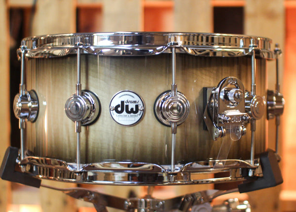 DW 6.5x14 Collector's Maple VLT Candy Black Burst over Italian Sycamore Snare Drum - SO#1444582