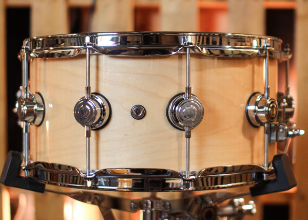 DW 6.5x14 Collector's Maple VLT Natural Lacquer Snare Drum - SO#1424780