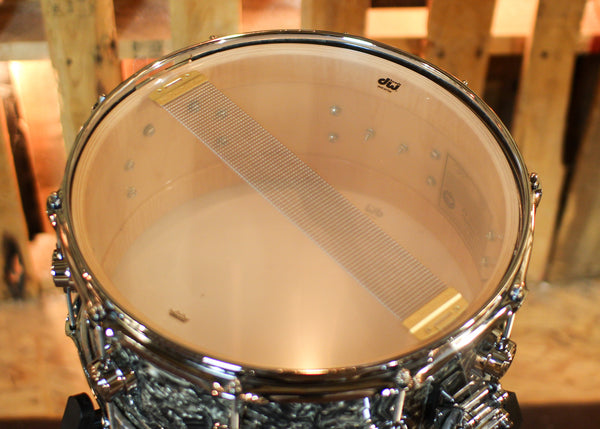 DW 6.5x14 Collector's Maple VLT Silver Abalone Snare Drum - SO#1425651