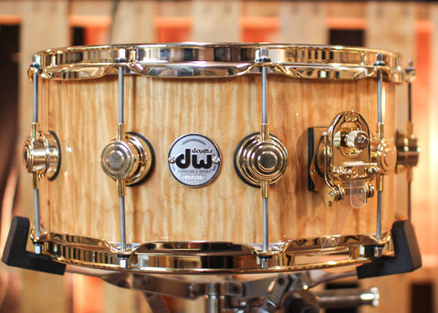 DW 6.5x14 Collector's Maple VLT Super Curly Maple Snare Drum - SO#1188887