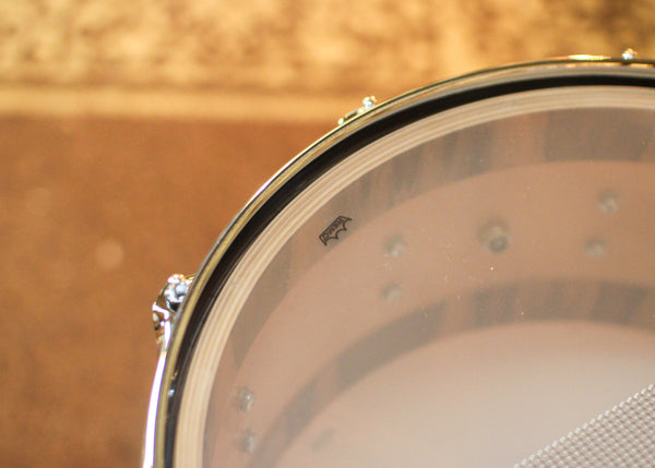 DW 6.5x14 Collector's Maple VLT Toasted Almond Burst over Tigerwood Snare Drum - SO#1430540