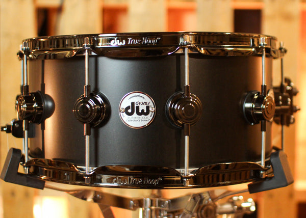 DW 6.5x14 Collector's SonicPly Ebony Satin Oil Snare Drum - SO#1412873