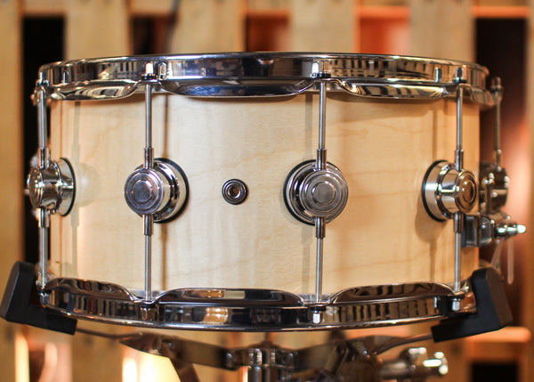 DW 6.5x14 Collector's Standard Maple Natural Satin Oil Snare Drum - SO#1417669