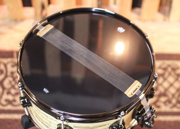 DW 6.5x14 Icon Series Terry Bozzio "The Black Page" Snare Drum - #136 of 250