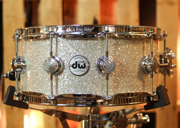 DW 6x14 Collector's Maple Mahogany Broken Glass Snare Drum - SO#1455221