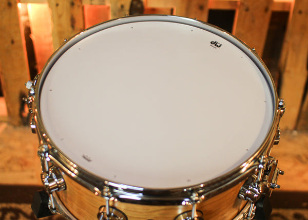 DW 6x14 Collector's Cherry HVLT Natural Satin Oil Snare Drum - SO#1444637