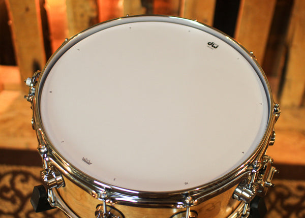 DW 6x14 Collector's Pure Cherry HVLT Natural Satin Oil Snare Drum - SO#1450172