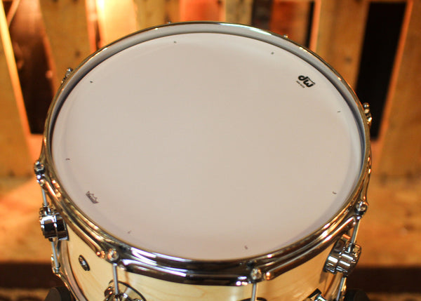 DW 7x12 Collector's Standard Maple Natural Satin Oil Snare Drum - SO#1444896