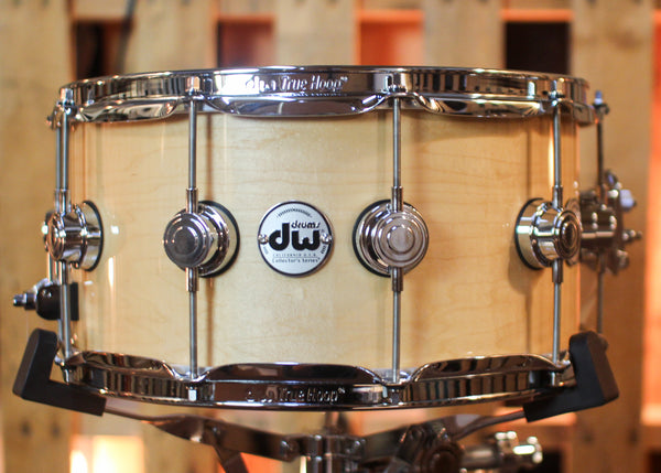 DW 7x14 Collector's Standard Maple Natural Lacquer Snare Drum - SO#1441966