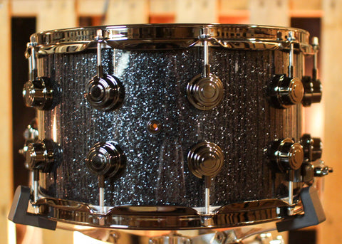 DW 8x14 Collector's Maple VLT Black Ice Snare Drum - SO#1397879