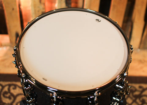 DW 8x14 Collector's Maple VLT Black Ice Snare Drum - SO#1397879