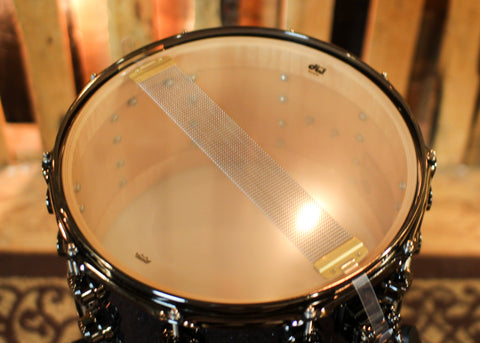 DW 8x14 Collector's Maple VLT Black Ice Snare Drum - SO#1397879