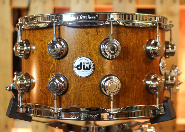 DW 8x14 Collector's SonicPly Honey Satin Oil Snare Drum - SO#1433132