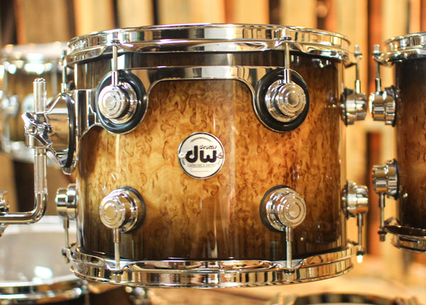 DW Collector's Birch Candy Black Burst over Kurillian Birch Drum Set - 22,10,12,14,16,6.5x14 - SO#1291943