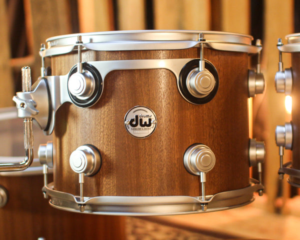 DW Collector's Cherry Mahogany Natural Satin Oil Drum Set - 22,10,12,16 - SO#1439019