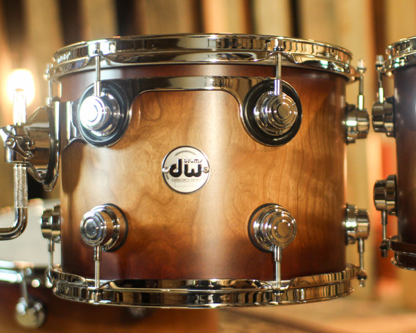 DW Collector's Cherry Purplecore Satin Tobacco Burst Drum Set - 22,10,12,16 - SO#1418886