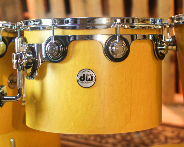 DW Collector's Maple 333 Amber Satin Oil Concert Tom Drum Set - 22,12,13,14,15,16,18 - SO#1439025
