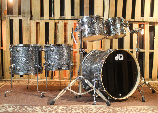 DW Collector's Maple 333 Black Galaxy Drum Set - 22,10,12,14,16 - SO#1428278
