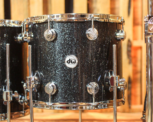 DW Collector's Maple 333 Black Ice Drum Set - 22,10,12,14,16 - SO#1452309