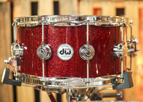 DW Collector's Maple 333 Ruby Glass Drum Set - 22,10,12,16,14sn - SO#1329248