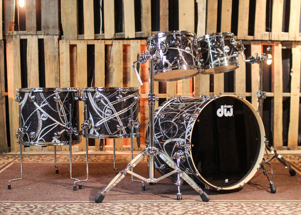 DW Collector's 333 Smoke Glass Contrail Drum Set - 22,10,12,14,16 - SO#1426266