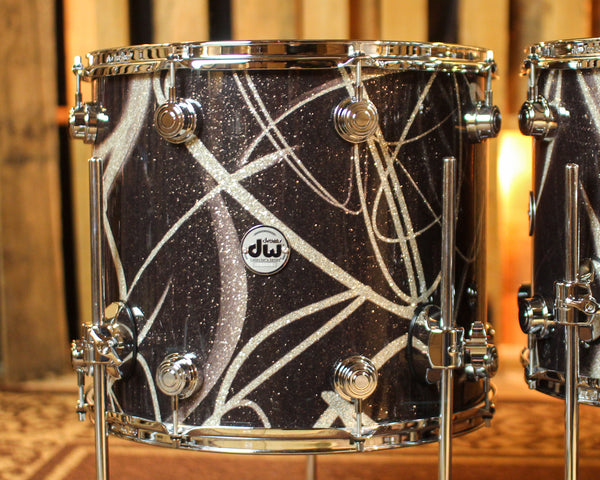 DW Collector's 333 Smoke Glass Contrail Drum Set - 22,10,12,14,16 - SO#1426266