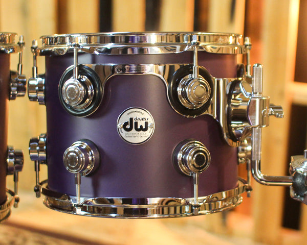 DW Collector's Maple 333 Solid Purple Hard Satin Drum Set - 22,10,12,16 - SO#1448300