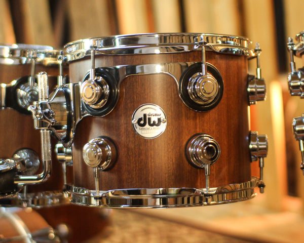 DW Collector's Maple Mahogany Natural Hard Satin Drum Set - 22,22,8,10,12,16 - SO#1326687