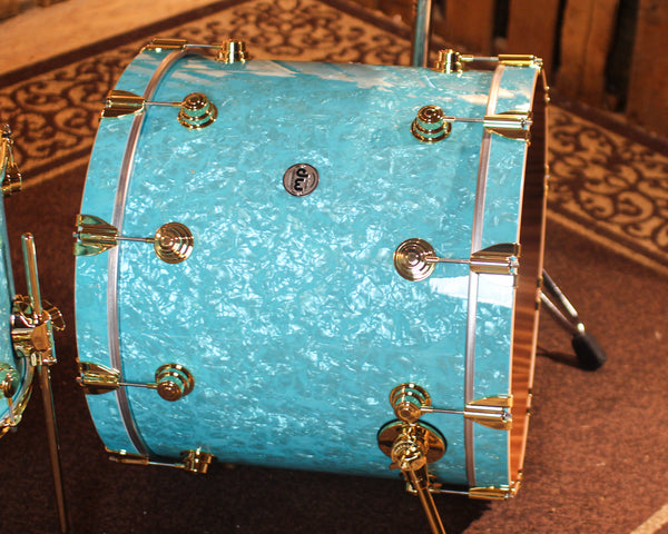 DW Collector's Maple Mahogany Seafoam Marine Drum Set - 22,8,10,12,14,16 - SO#1417224
