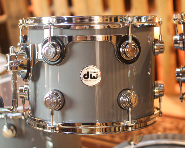DW Collector's Maple Mahogany Solid Grey Lacquer Drum Set - 22,10,12,14,16 - SO#1438707