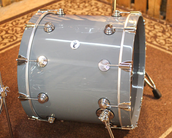 DW Collector's Maple Mahogany Solid Grey Lacquer Drum Set - 22,10,12,16 - SO#1438708