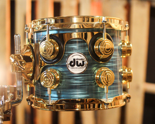 DW Collector's Maple Mahogany Turquoise Oyster Drum Set - 22,8,10,12,14,16 - SO#1417215