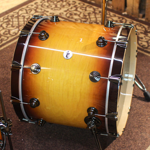 DW Collector's Maple SSC Amber to Tobacco Burst Drum Set - 22,10,12,16 - SO#1313035