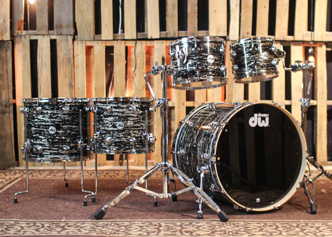 DW Collector's Maple SSC Black Oyster Glass Drum Set - 22,10,12,14,16 - SO#1355191