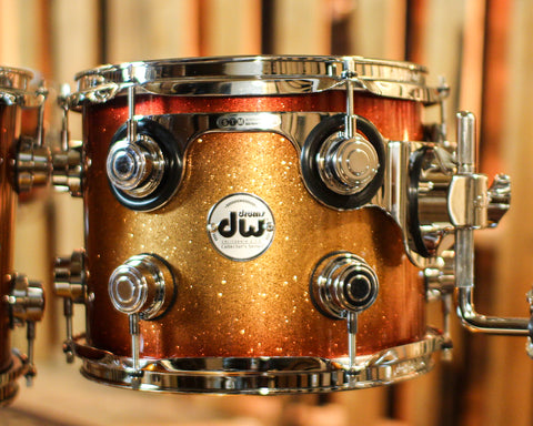 DW Collector's Maple SSC Copper Glitz Drum Set - 22,10,12,14,16,14sn - SO#1357443