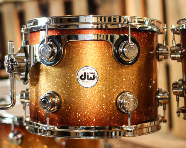 DW Collector's Maple SSC Copper Glitz Drum Set - 22,10,12,14,16,14sn - SO#1357443