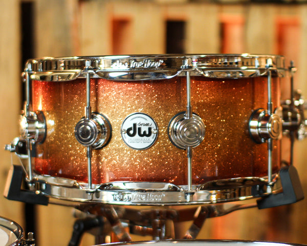 DW Collector's Maple SSC Copper Glitz Drum Set - 22,10,12,14,16,14sn - SO#1357443