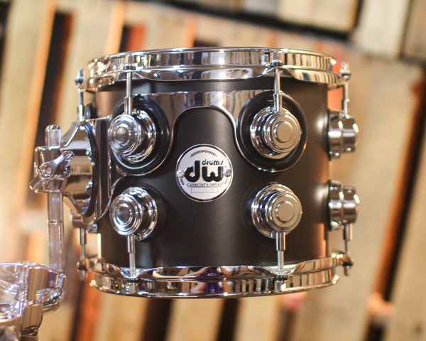 DW Collector's Maple SSC Ebony Satin Oil Drum Set - 22,8,10,12,14,16 - SO#1449939