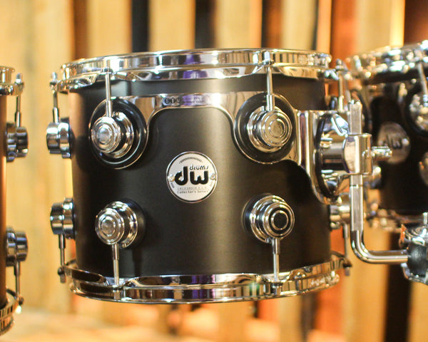 DW Collector's Maple SSC Ebony Satin Oil Drum Set - 22,8,10,12,14,16 - SO#1449939
