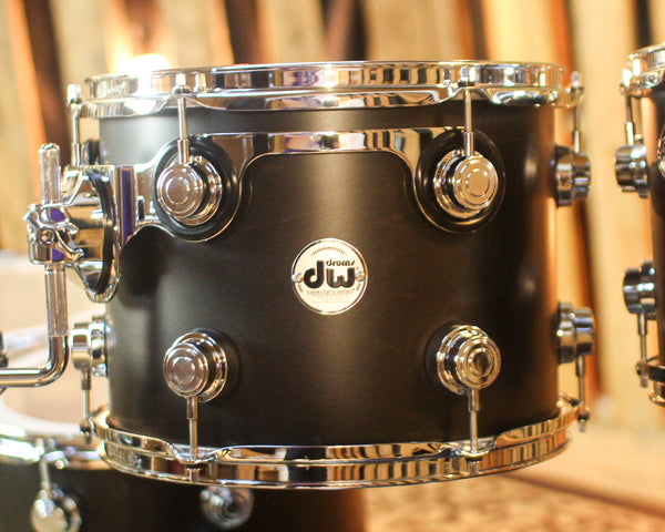 DW Collector's Maple SSC Ebony Satin Oil Drum Set - 22,8,10,12,14,16 - SO#1449939