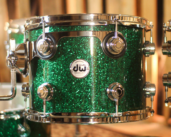 DW Collector's Maple SSC Green Glass Drum Set - 22,10,12,14,16,14sn - SO#1438709